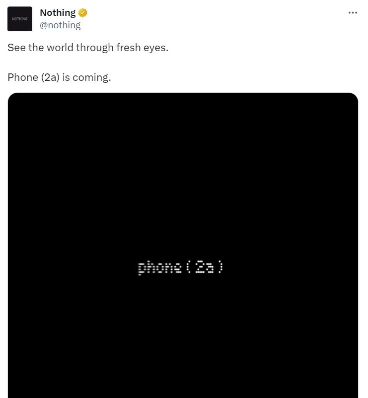 Nothing Phone 2a подтвержден производителем