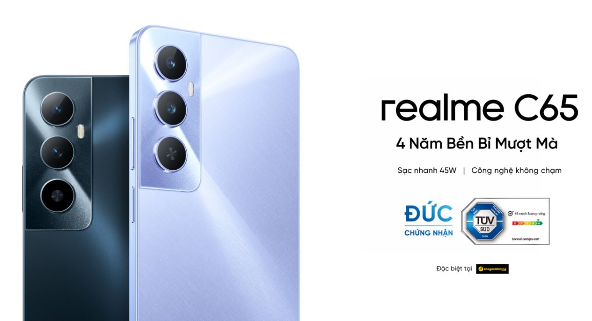Представлен бюджетный смартфон Realme C65 с 50-мегапиксельной камерой