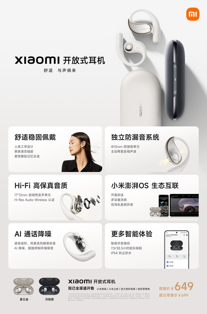 беспроводные наушники Xiaomi Open Headphones