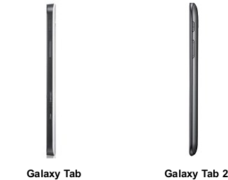 Планшетник Samsung Galaxy Tab vs Samsung Galaxy Tab 2