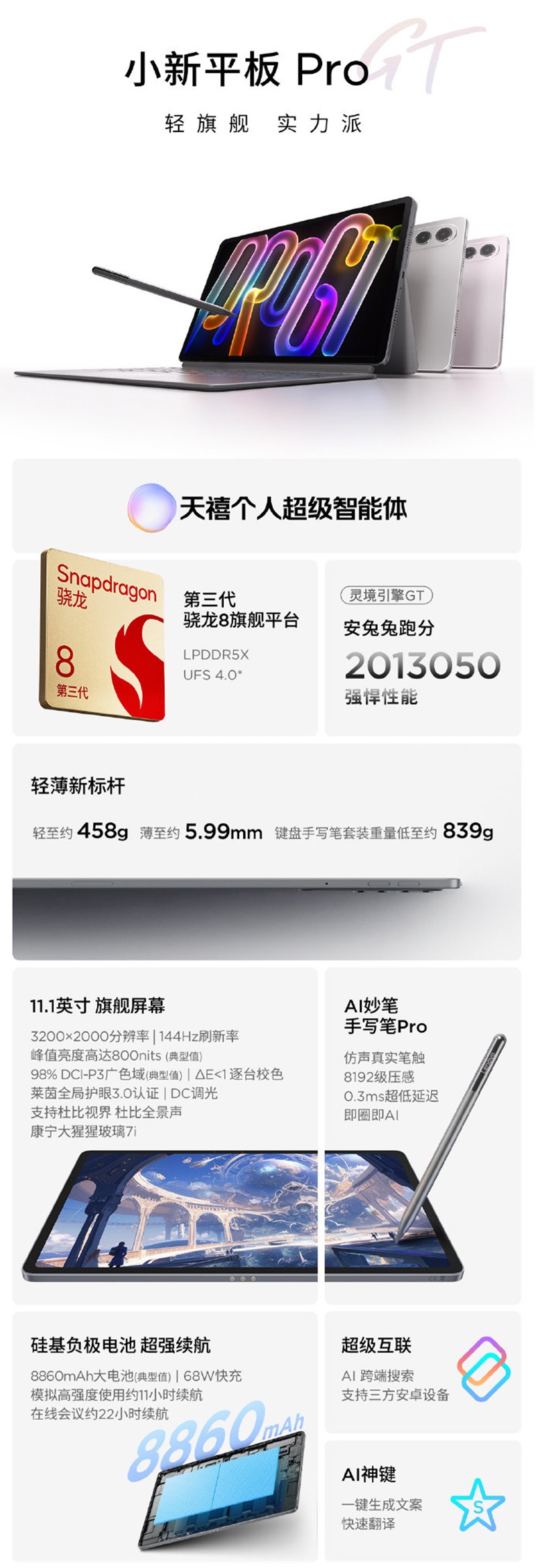 Lenovo Xiaoxin Tablet Pro GT