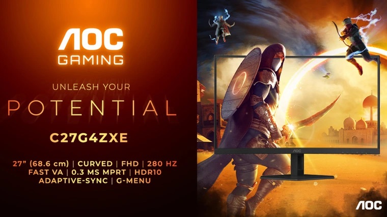 изогнутый монитор AOC Gaming C27G4ZXE