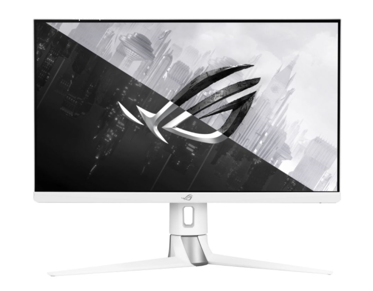 игровой монитор ASUS ROG PG27UQR в белом цвете