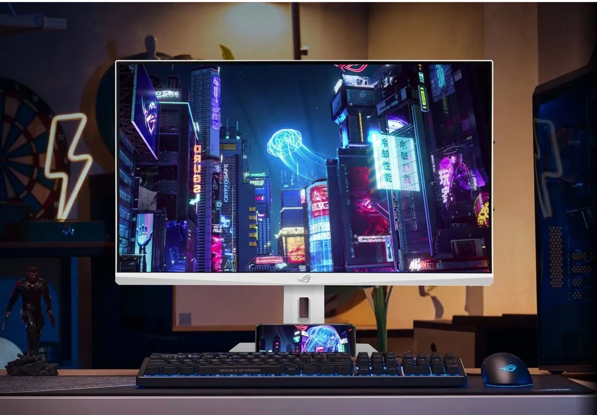 ASUS представила игровой монитор ROG Strix XG259QNG-W в белом корпусе