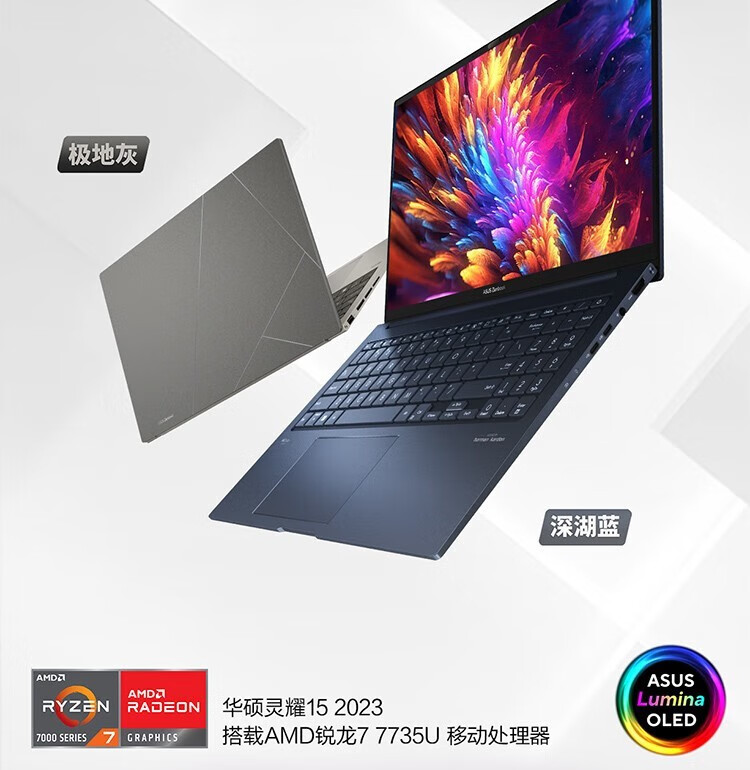 ноутбук Asus ZenBook 15 2023 с Ryzen R7 7735U