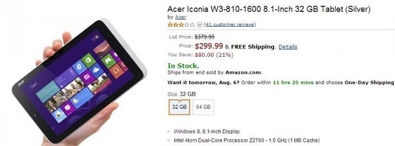 Acer Iconia W3 23