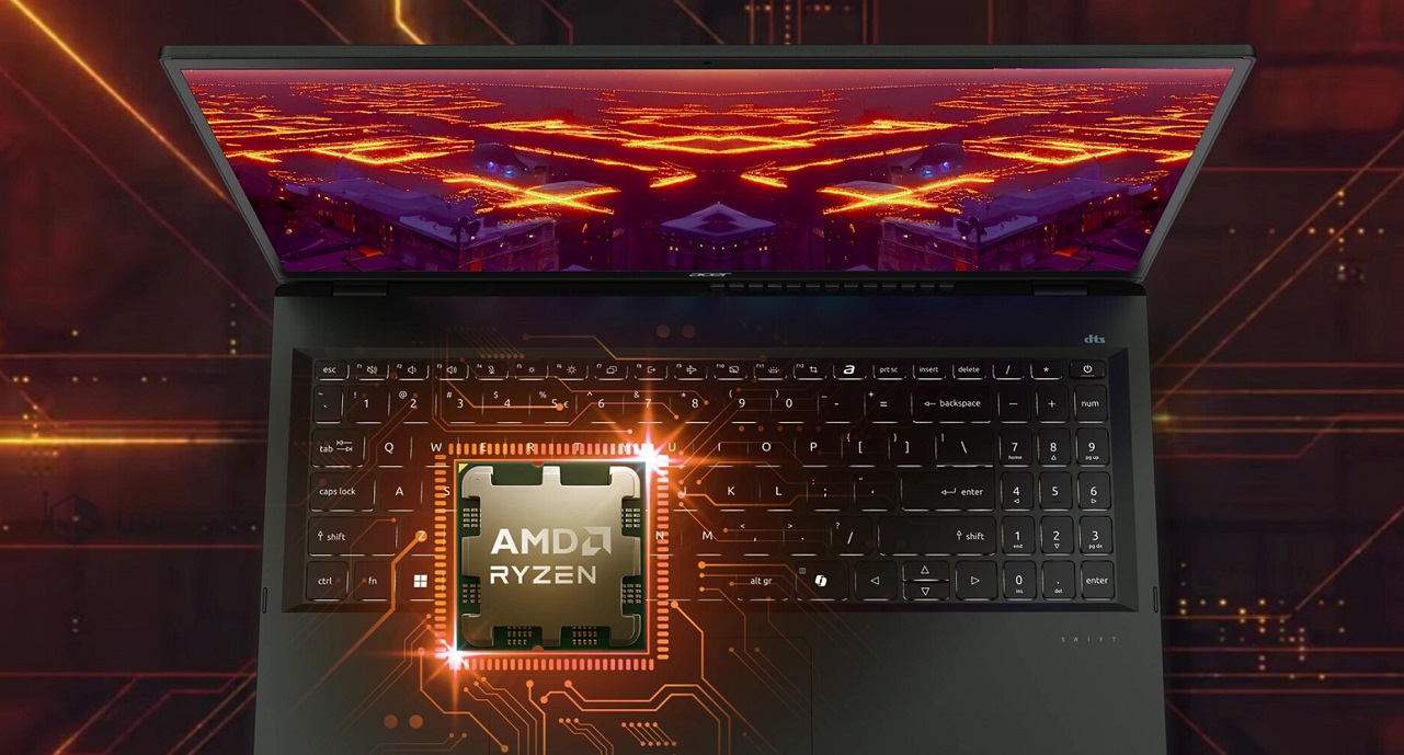 Acer Swift Edge 16 с процессором Ryzen 7 8840U