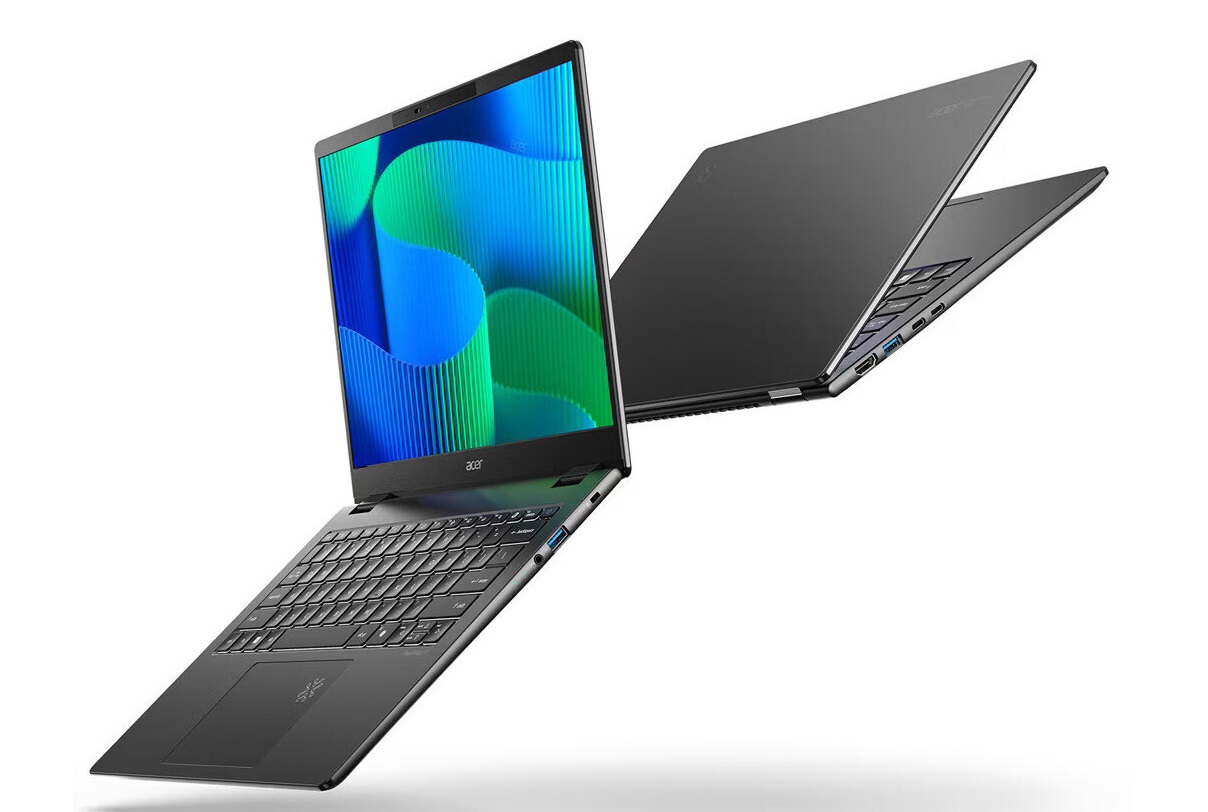 Acer представила новый ноутбук TravelMate P6 14 AI весом менее 1 кг