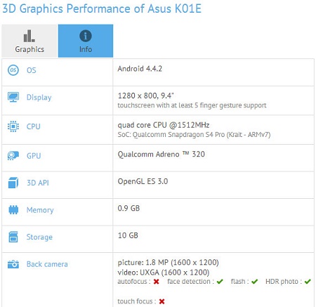 Asus K01E
