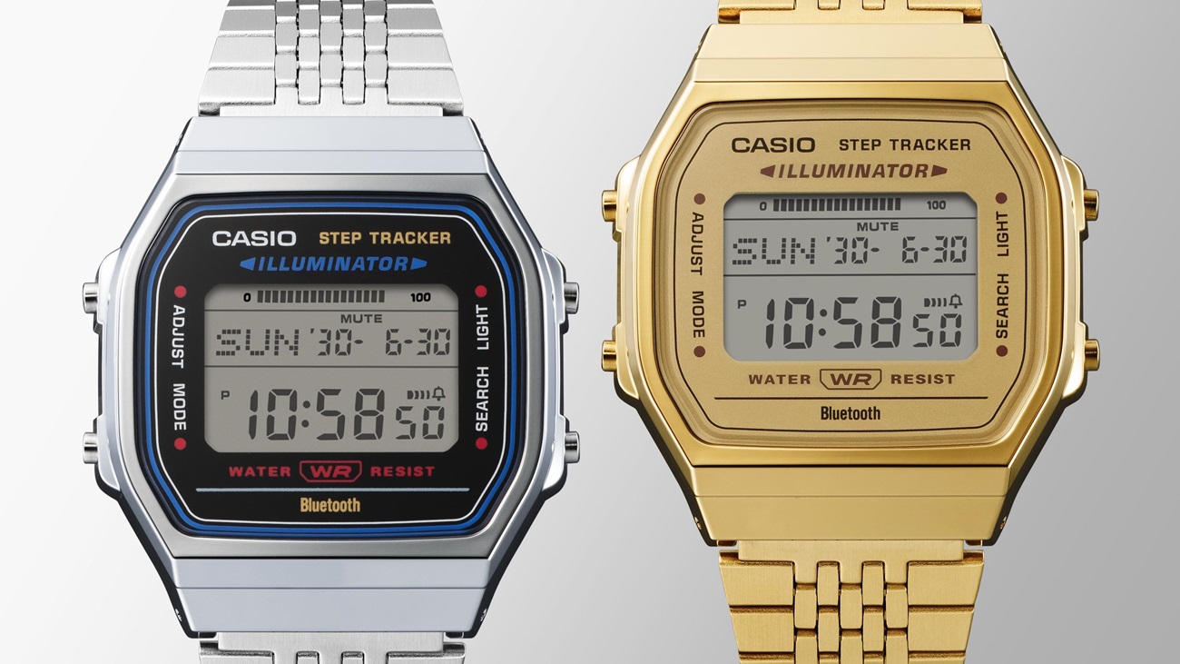 Представлены часы Casio ABL-100WE в ретро-стиле с Bluetooth и счетчиком шагов