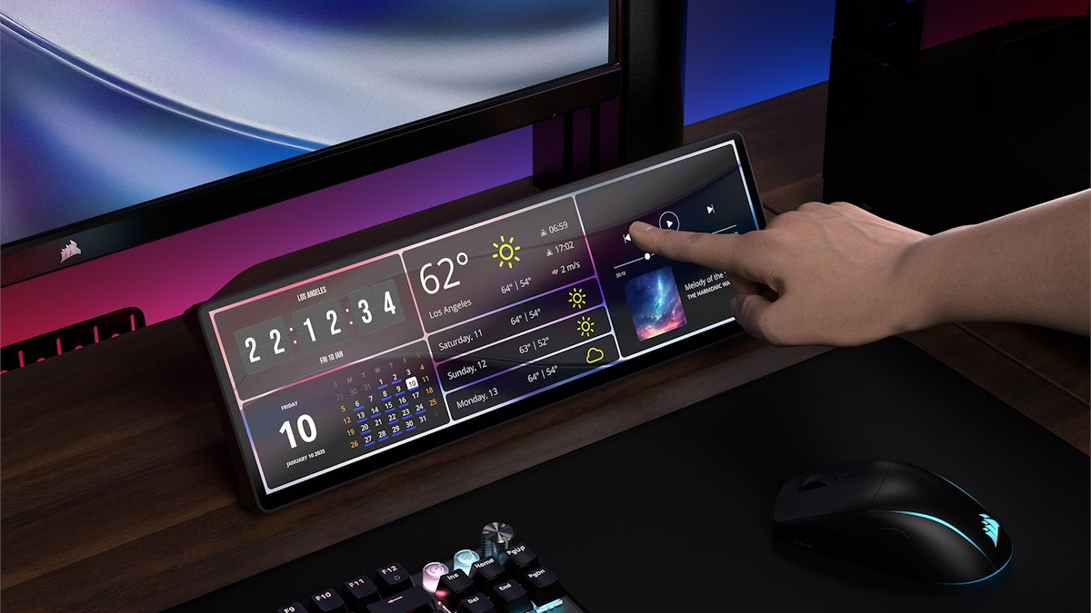 Представлен Corsair Xeneon Edge – вспомогательный сенсорный дисплей для ПК