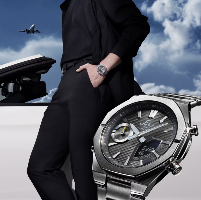 Casio выпустила новые EDIFICE ECB-S10D-2A и ECB-S10D-8A в металлическом корпусе