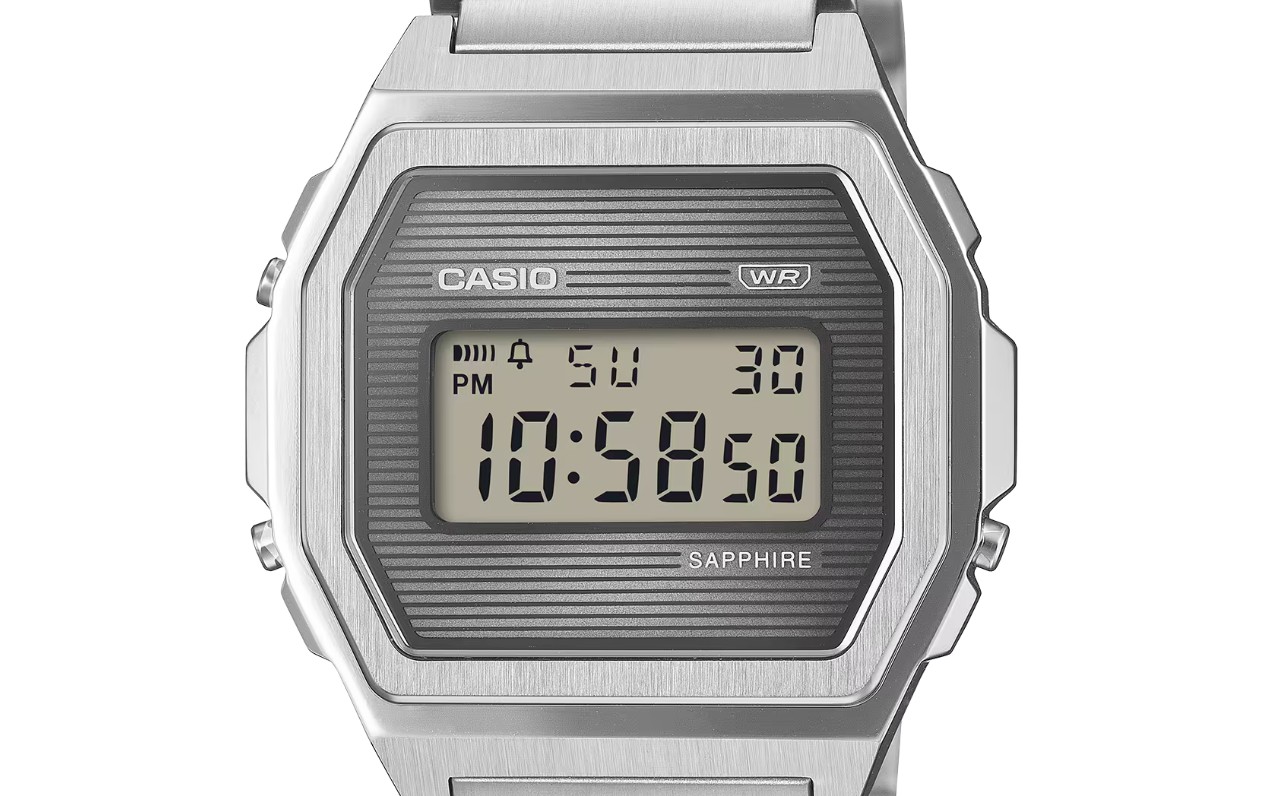 Casio представила металлические часы A1000SP-7 с сапфировым стеклом