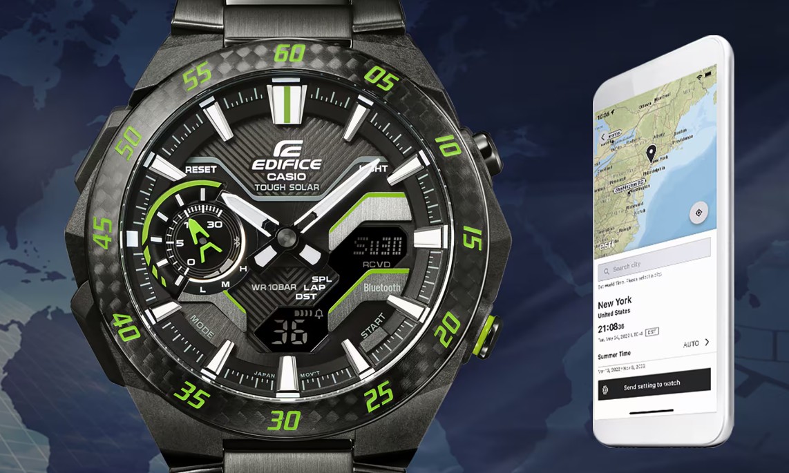 Casio представила новые EDIFICE ECB-2200RC в 