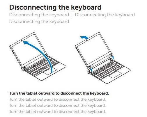 Dell Venue 10 Android tablet keyboard2