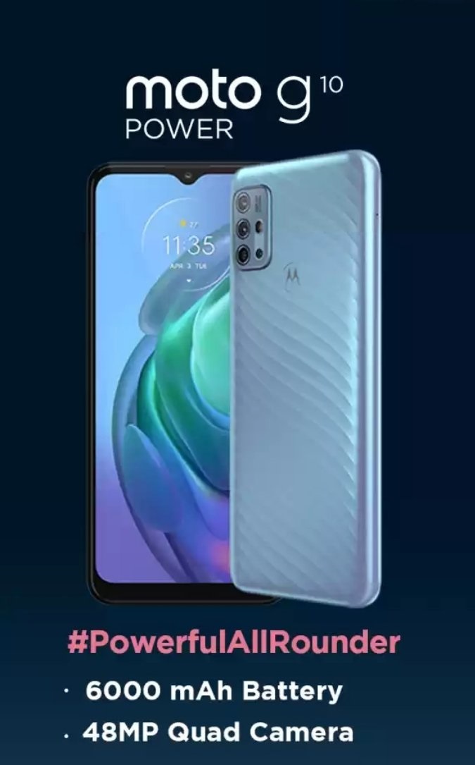 Moto G10 Power с аккумулятором 6000 мАч на изображениях