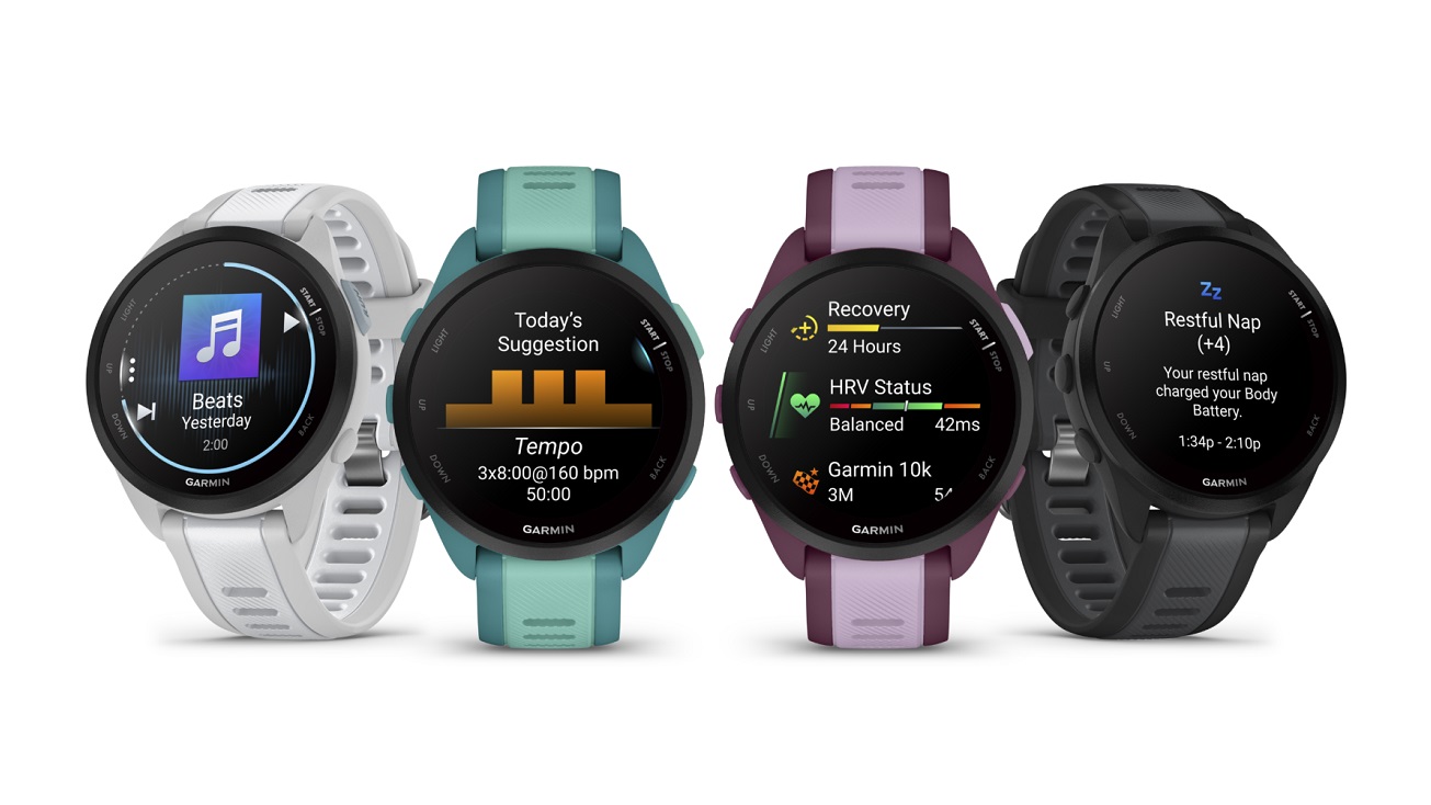 часы Garmin Forerunner 165 и Forerunner 165 Music