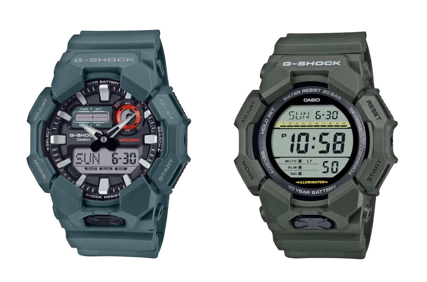 G-Shock GA-010 и G-Shock GD-010