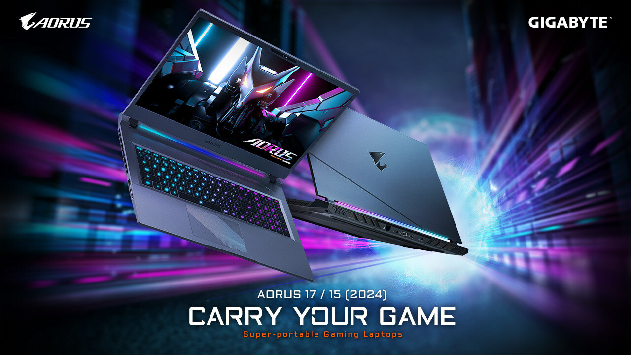 Представлены игровые ноутбуки Gigabyte Aorus 17 2024 и Aorus 15 2024