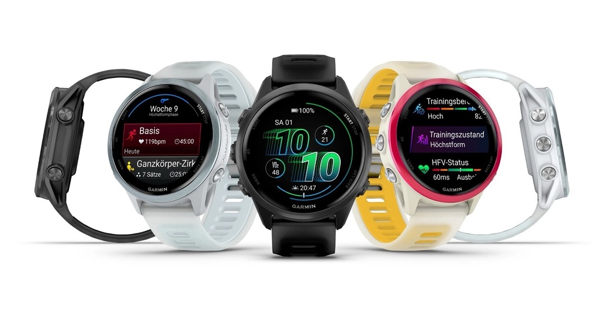 цвета смарт-часов Garmin Forerunner 570