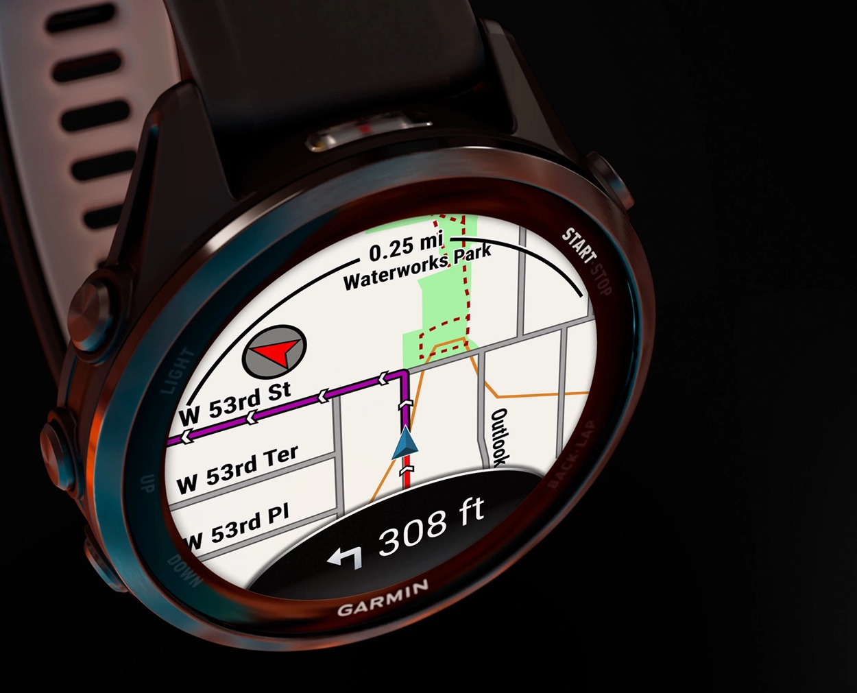 Встроенные карты в Garmin Forerunner 970