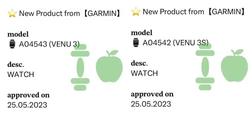 Garmin Venu 3 и Garmin Venu 3S прошли сертификацию SIRIM