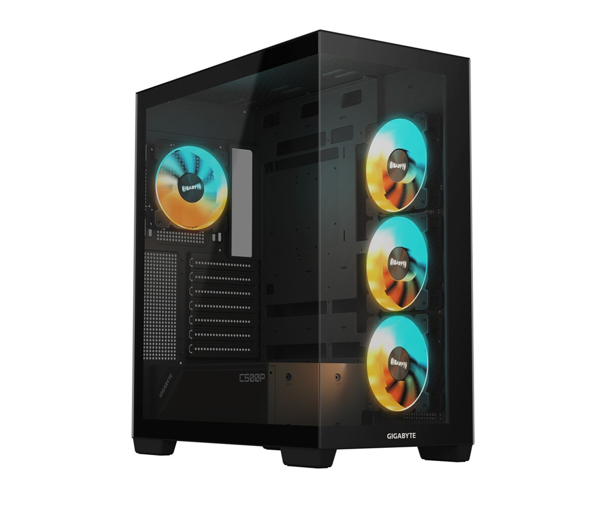 Представлен компьютерный корпус Gigabyte C500 Panoramic Stealth