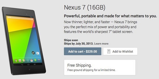 Google Nexus 7 new