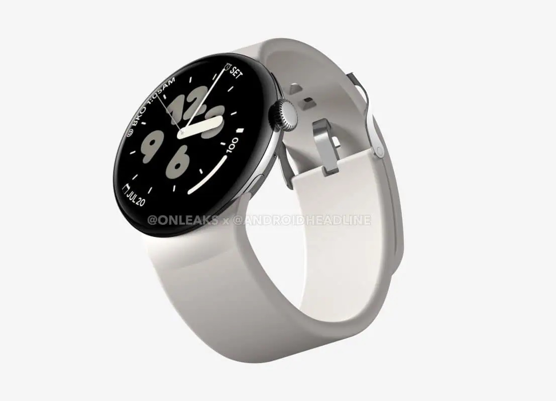 Google Pixel Watch 3 XL появились на рендерных изображениях