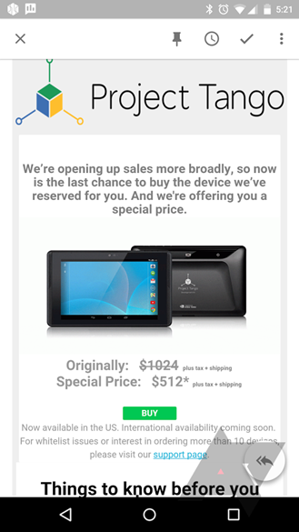 Google Project Tango 8