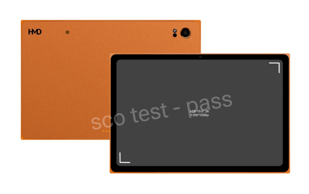 Планшет HMD Slate Tab 5G с процессором Snapdragon 7s Gen 2 появился на первом рендере