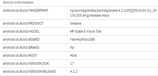 HP Slate 6 Voice Tab