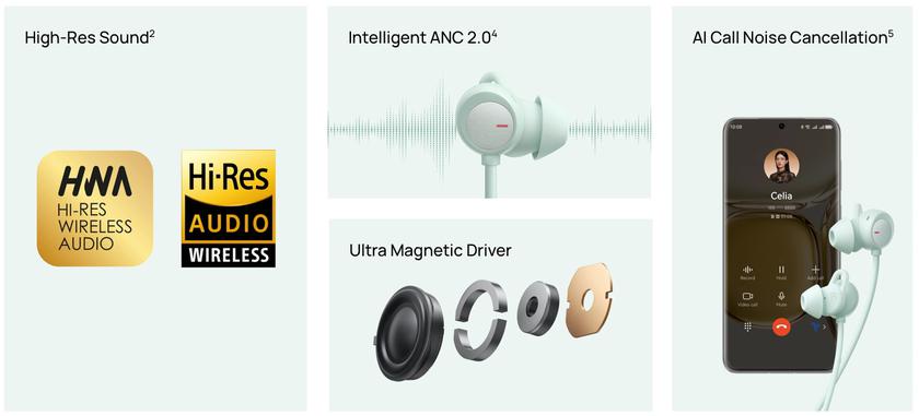 беспроводные наушники Huawei FreeLace Pro 2