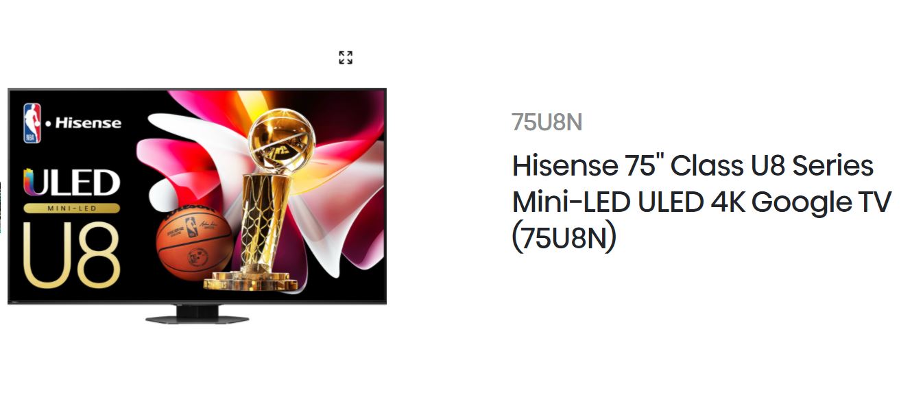 телевизоры Hisense U8N