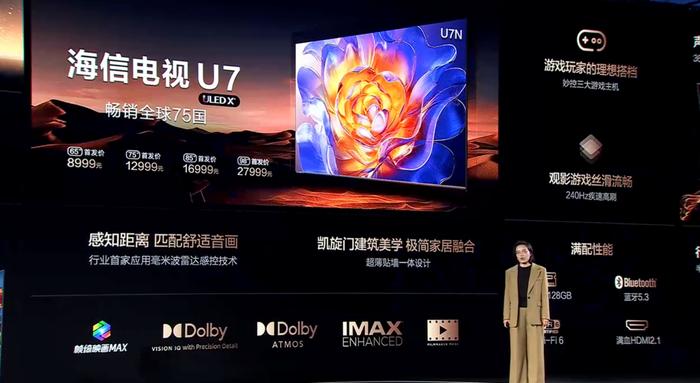 Представлена новая серия телевизоров Hisense U7N с экранами до 98 дюймов