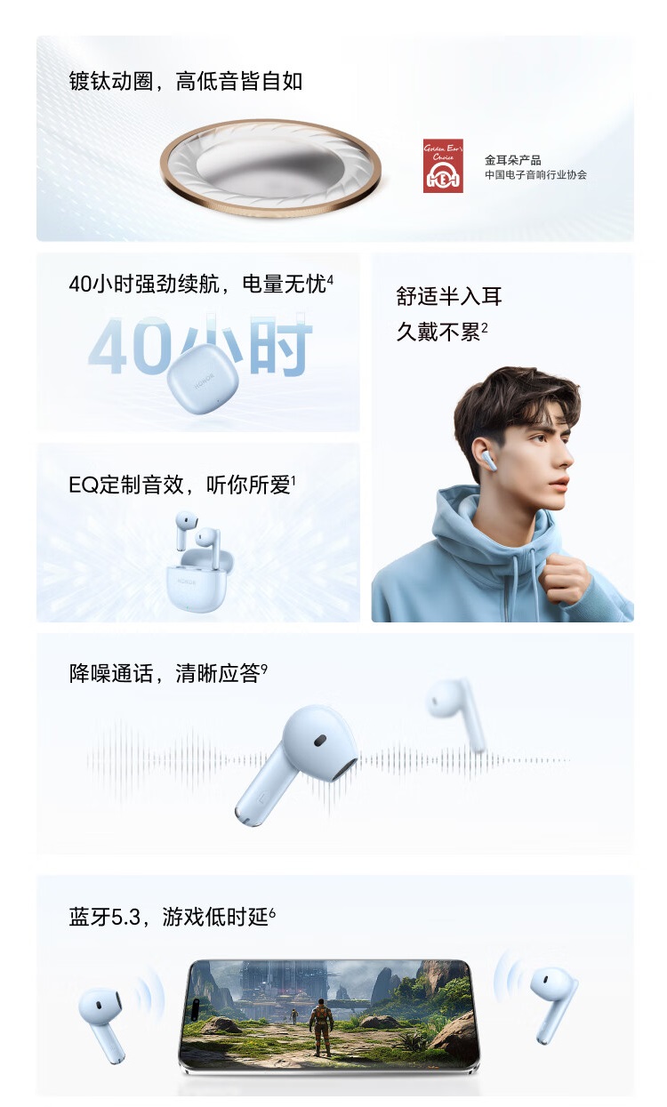 беспроводные наушники Honor Earbuds A