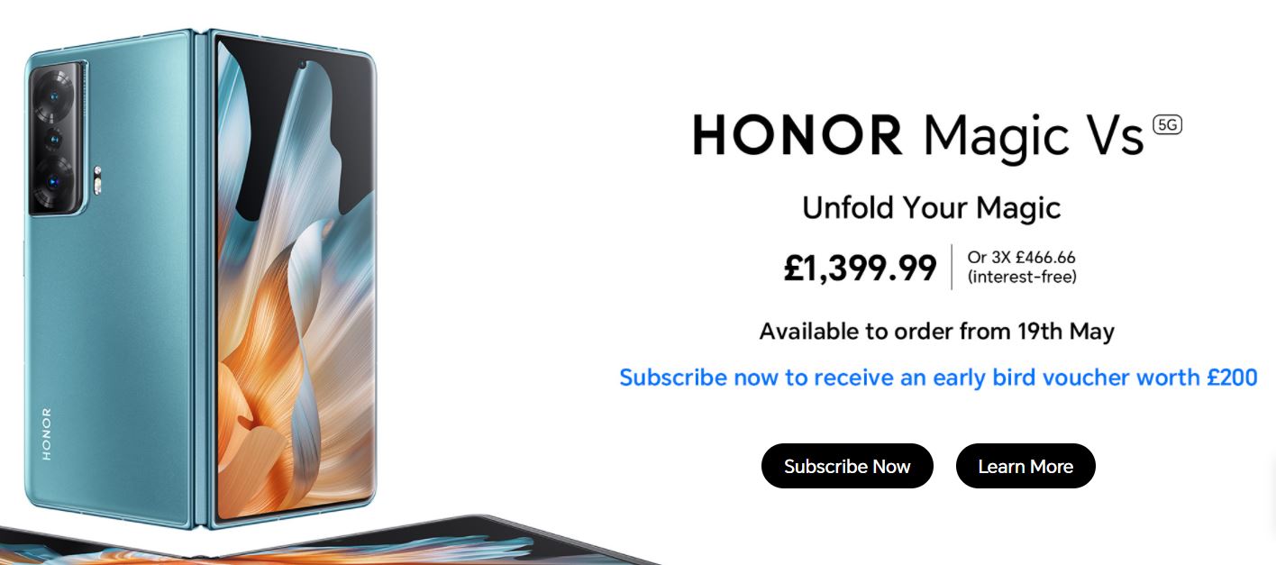 Складной смартфон Honor Magic Vs