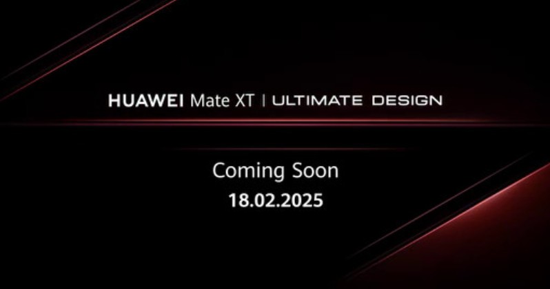 Глобальная презентация Huawei Mate XT Ultimate Design запланирована на 18 февраля