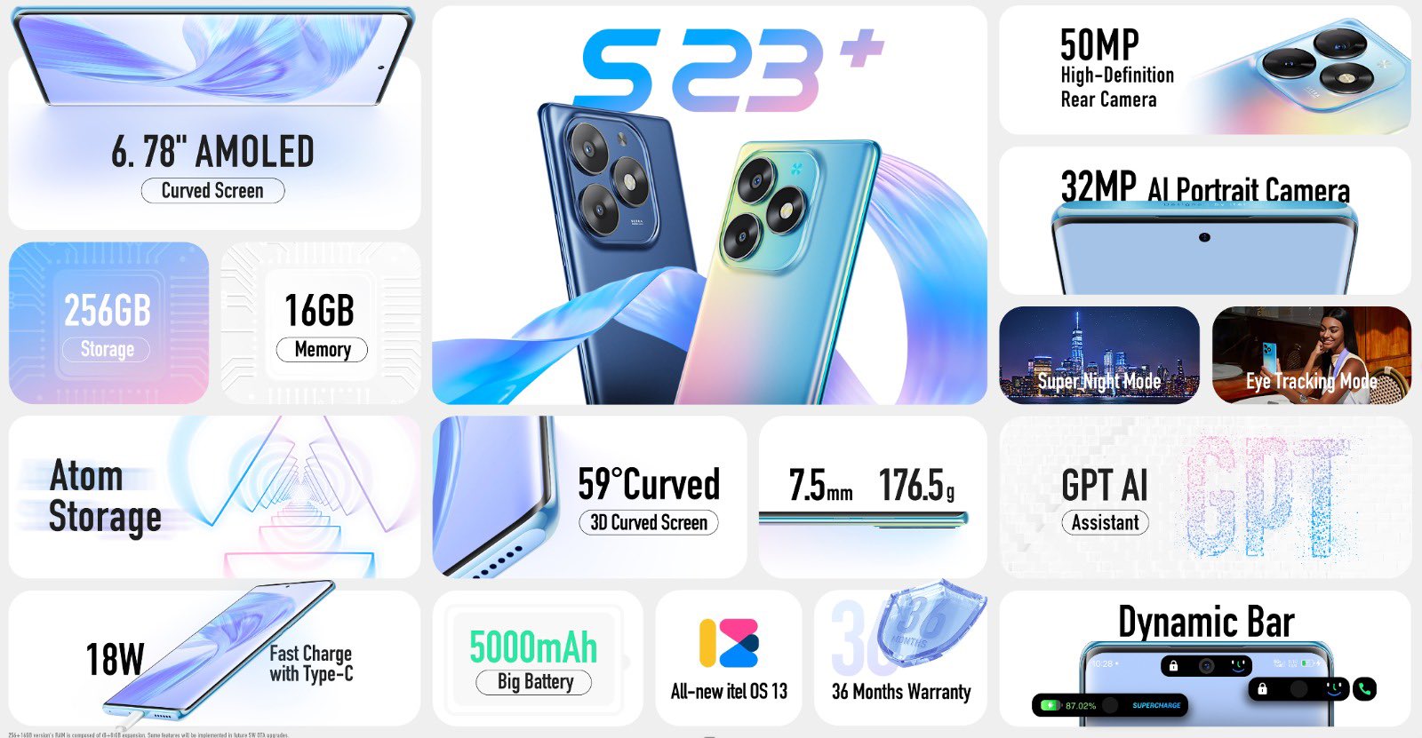 смартфон Itel S23+