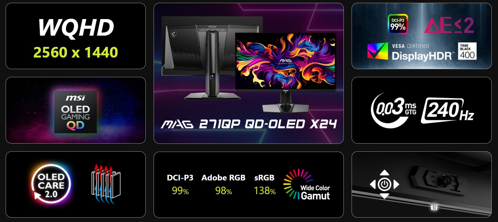 MSI MAG 271QP QD-OLED X24