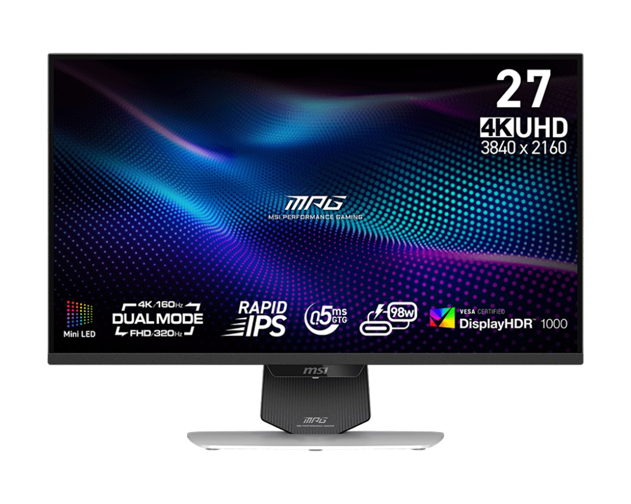 Экран игрового монитора MSI MPG 274URDFW E16M