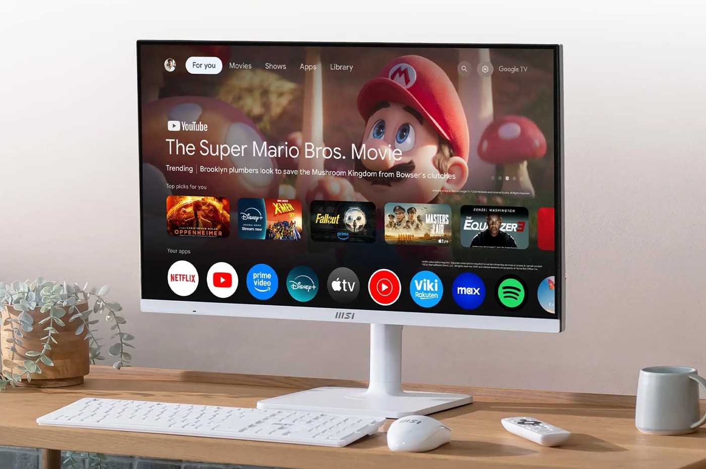 MSI представила смарт-монитор Modern MD272UPSW с 4K-дисплеем и Google TV