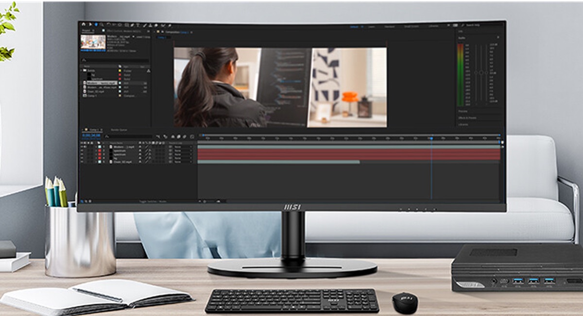 Представлен монитор MSI Modern MD342CQP с 34-дюймовым UWQHD-дисплеем