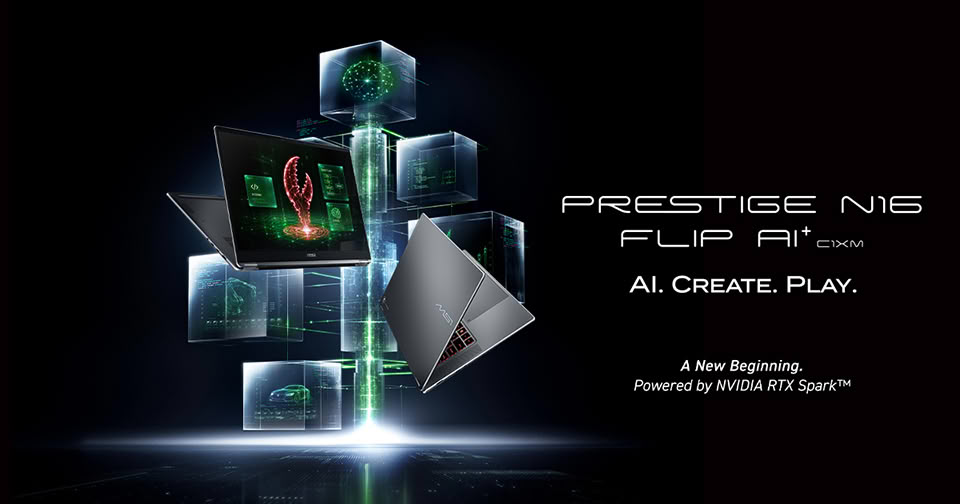 MSI Prestige N16 Flip AI+