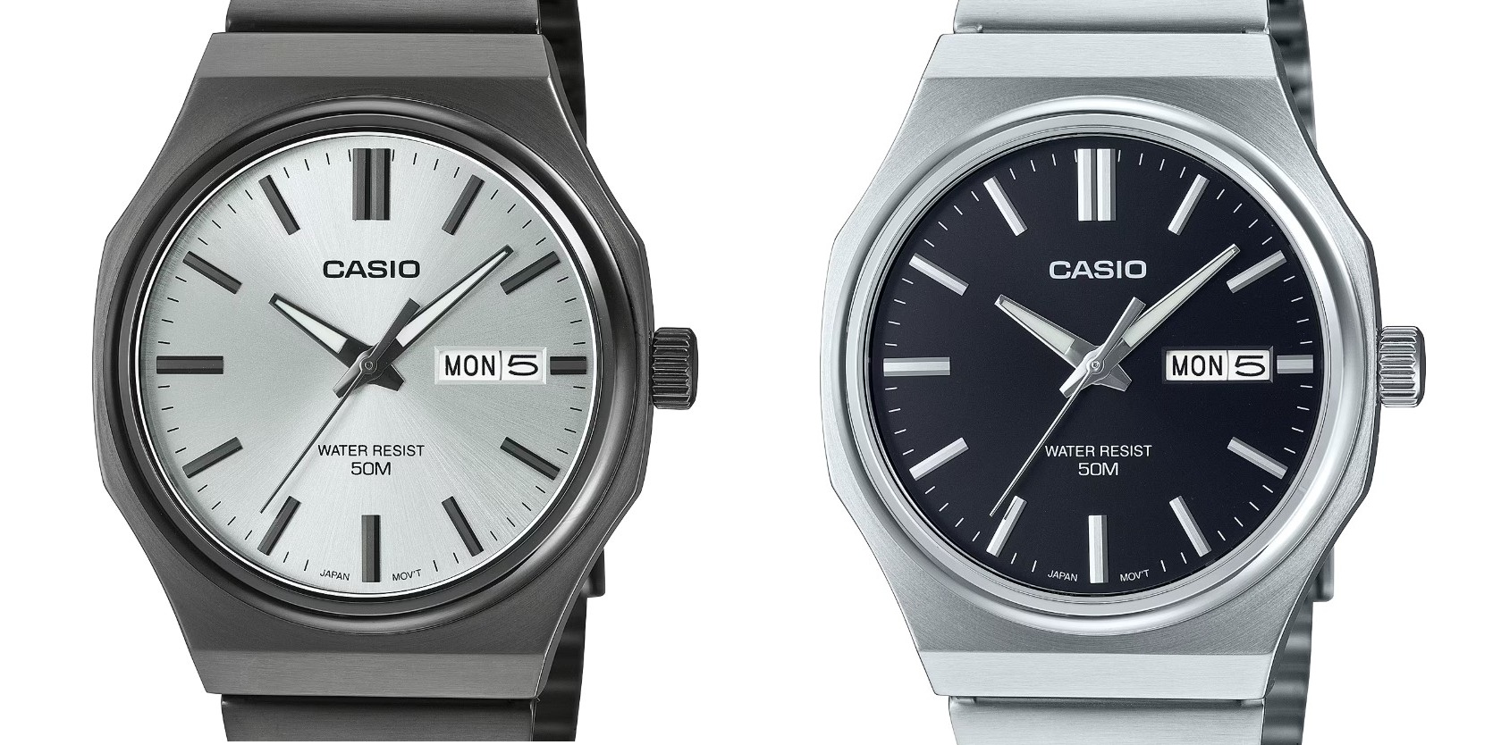 Casio MTP-E735: пять новых моделей часов в стальном корпусе