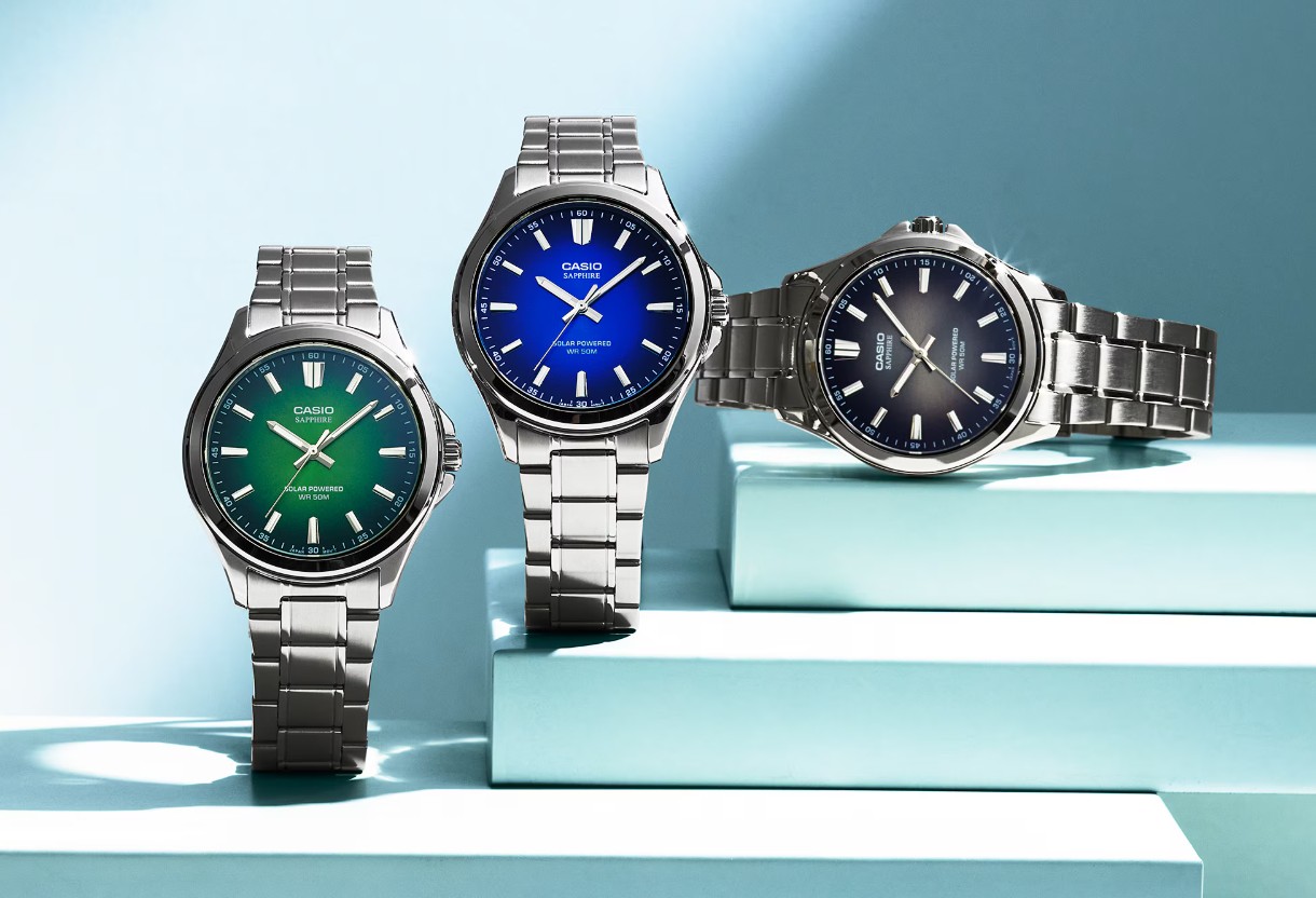 Представлена серия часов Casio MTS-RS100D с сапфировым стеклом и Tough Solar