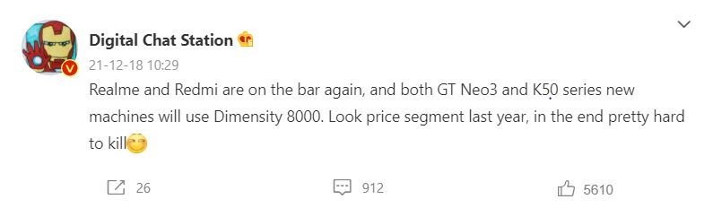 MediaTek Dimensity 8000