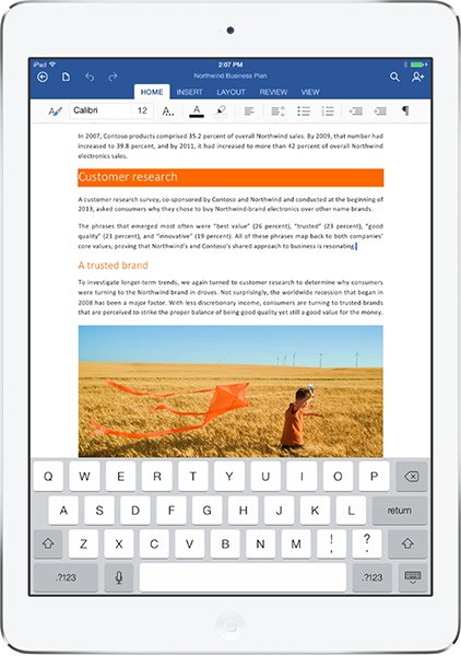 Microsoft Office iPad 2
