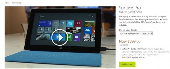 Microsoft Surface Windows 8 Pro 8