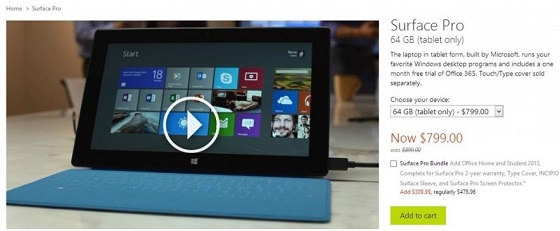 Microsoft Surface Windows 8 Pro 9